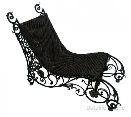 Кованое кресло-лежак.