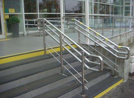 Пандус из нержавейки